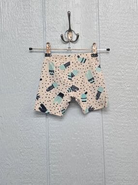 New 2T Dot Dot Smile Cactus Print Shorts - Mint & Navy